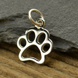 Paw Print  Outline Charm