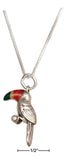 Tropical Island Toucan Necklace with Colorful beak