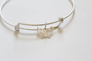 Outline Butterfly Charm