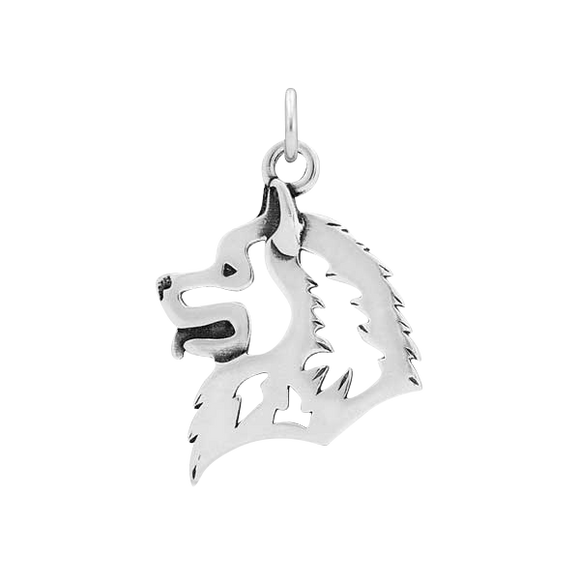 Samoyed Dog Head Pendant